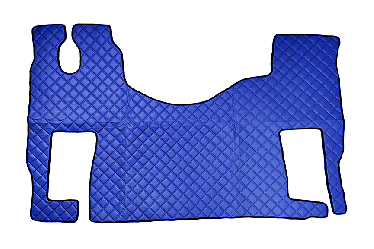 Коврик в салон MERCEDES ACTROS MPII с 2004г. MPIII с 2008г (плоский пол сиденье пассажира аморт.)  стеганый (Синий)