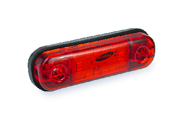 Габарит светодиодный MINI 12 LED Красный Маркерный (Бегущий огонь) 12-24В
