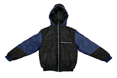 Куртка комбинированная без вышивки (размер 58) синяя
