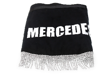 Ламбрекен лобового стекла и угол Mercedes (польская ткань) Черный с серым