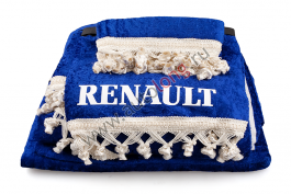 Шторы комплект RENAULT PREMIUM Синие (шторы на лобовое  спальник, ламбрекен на лобовое   спальник)