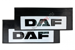 Брызговики светоотражающие узкие (резина) DAF, комплект