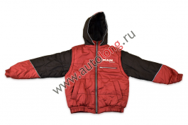 Куртка комбинированная с вышивкой MAN (50, красные)