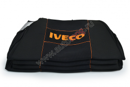 Чехлы на сиденья IVECO (2 ремня) Черные