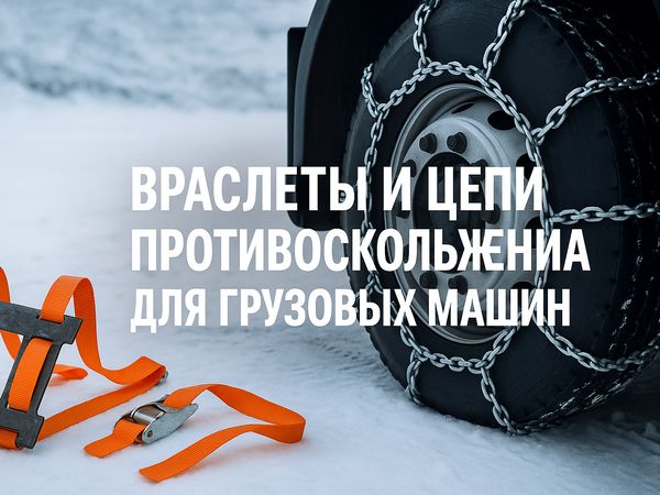 Браслеты и цепи противоскольжения для грузовых машин: надёжное решение для зимних дорог
