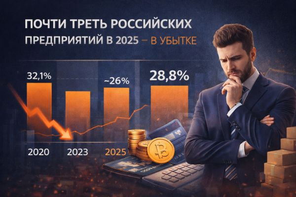 Почти треть российских предприятий в 2025 году показала убыток: причины, рекорды и последствия для бизнеса