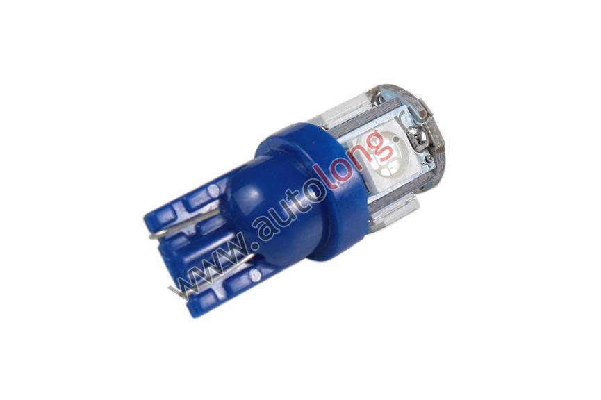 Лампа безцокольная 5 SMD (Кукуруза) Синий 24V
