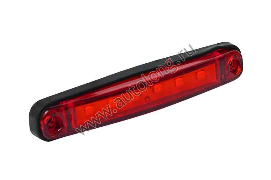 Габаритный фонарь светодиодный Красный 24В Samsung SLIM-M24