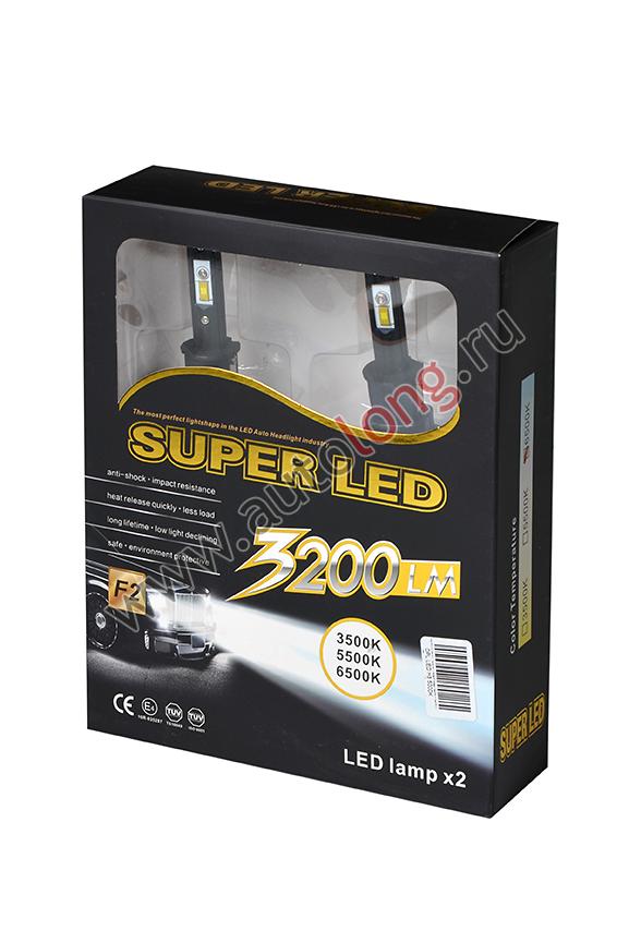 Комплект светодиодных ламп OPL LED H3 5000K (Радиатор-Косичка)