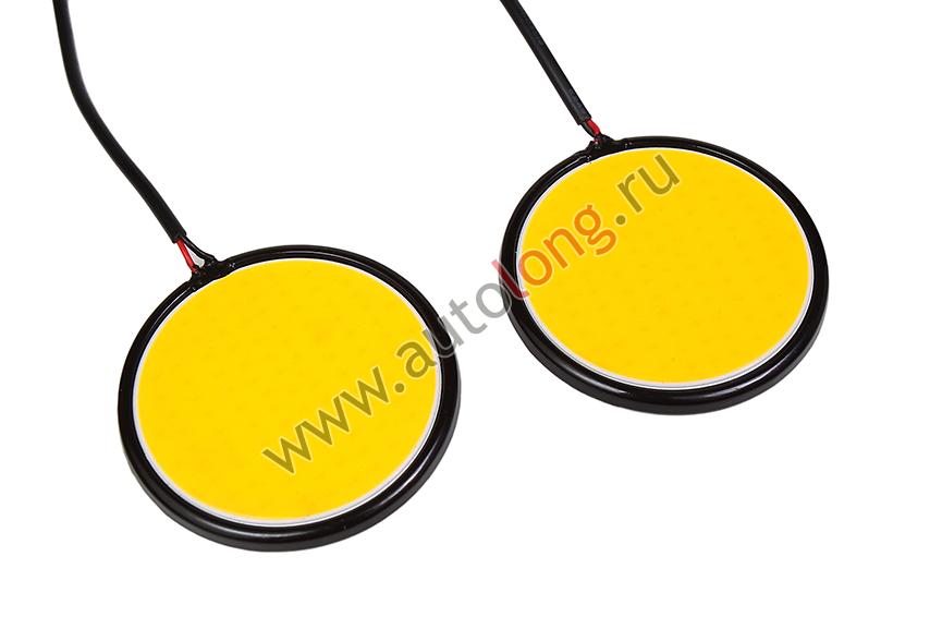 Светодиодный LED катафот CR-714-67 mm (Желтый)