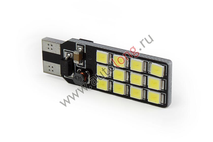 Комплект светодиодных ламп C107 T10 24SMD (12-24V) 2835, 2 шт