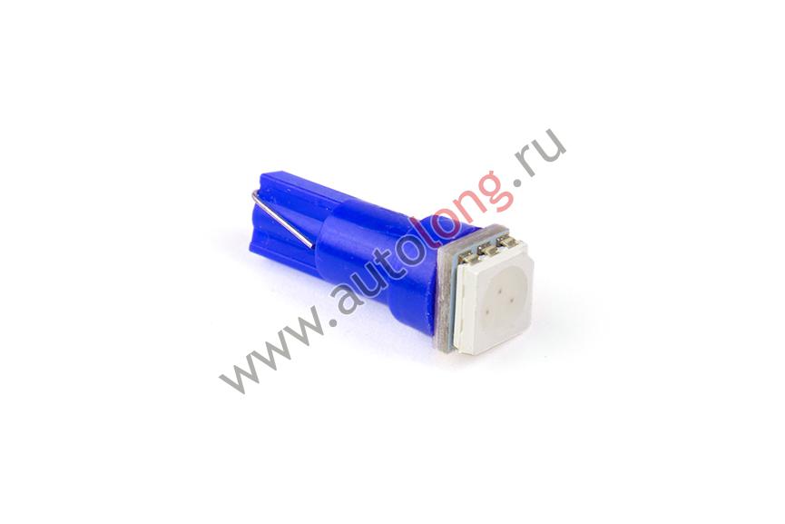 Лампа безцокольная малая 24 V 1,2 (50*50) SMD Синий