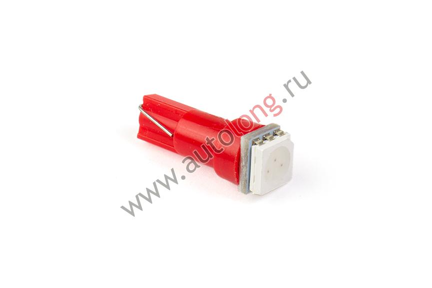 Лампа безцокольная малая 24 V 1,2 (50*50) SMD Красный
