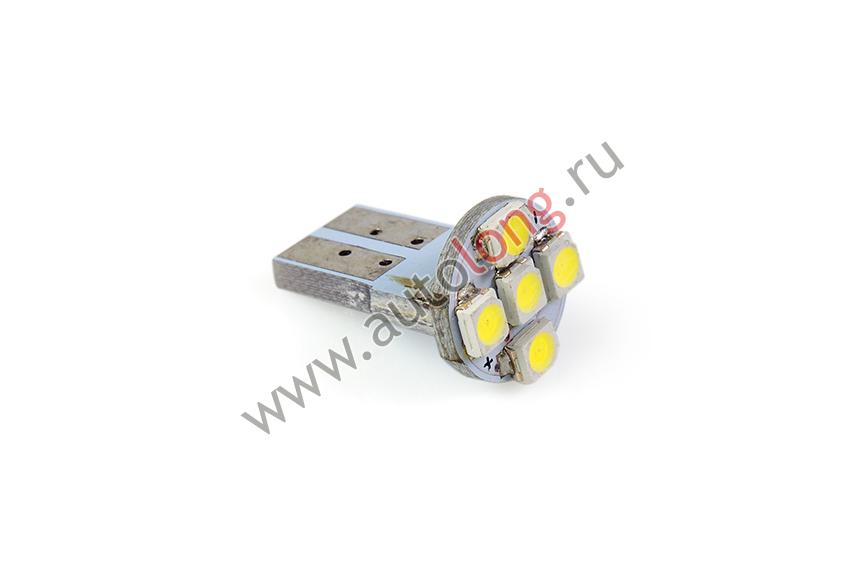Лампа безцокольная 5 LEDS-PCB Белый 24V