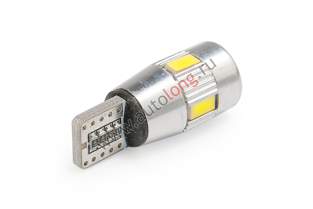Лампа светодиодная 24В T10 6SMD 5630 canbus,round WHITE ФАНЛАЙТ Лампа светодиодная 24В T10 6SMD 5630 canbus,round WHITE ФАНЛАЙТ