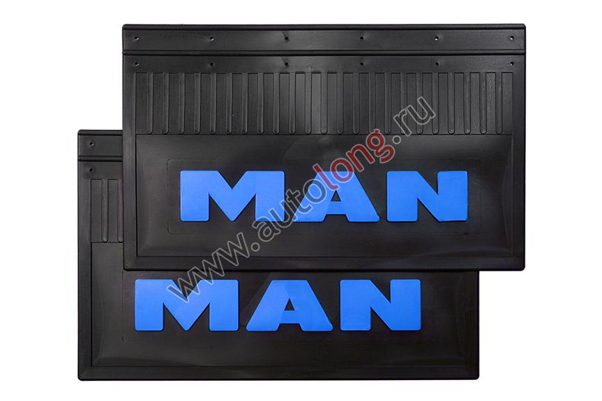 Брызговики задние MAN (LUX) с синей надписью 600*370 купить по низким ...