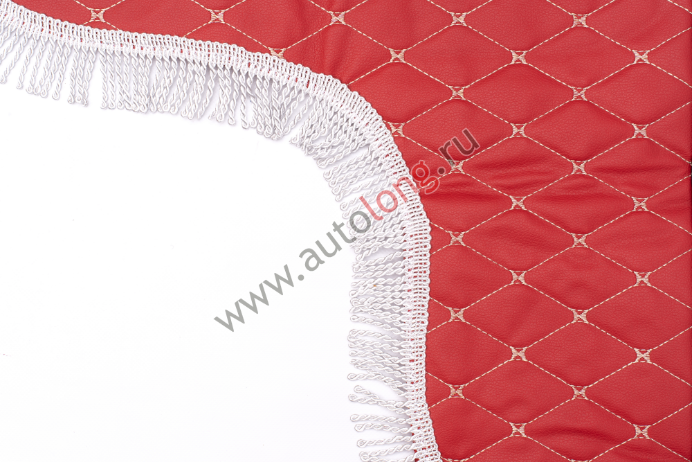 Ламбрекен лобового стекла и угол для грузовиков и коммерческих машин российской марки эко-кожа (Красный) Ламбрекен лобового стекла и угол для грузовиков и коммерческих машин российской марки эко-кожа (Красный)