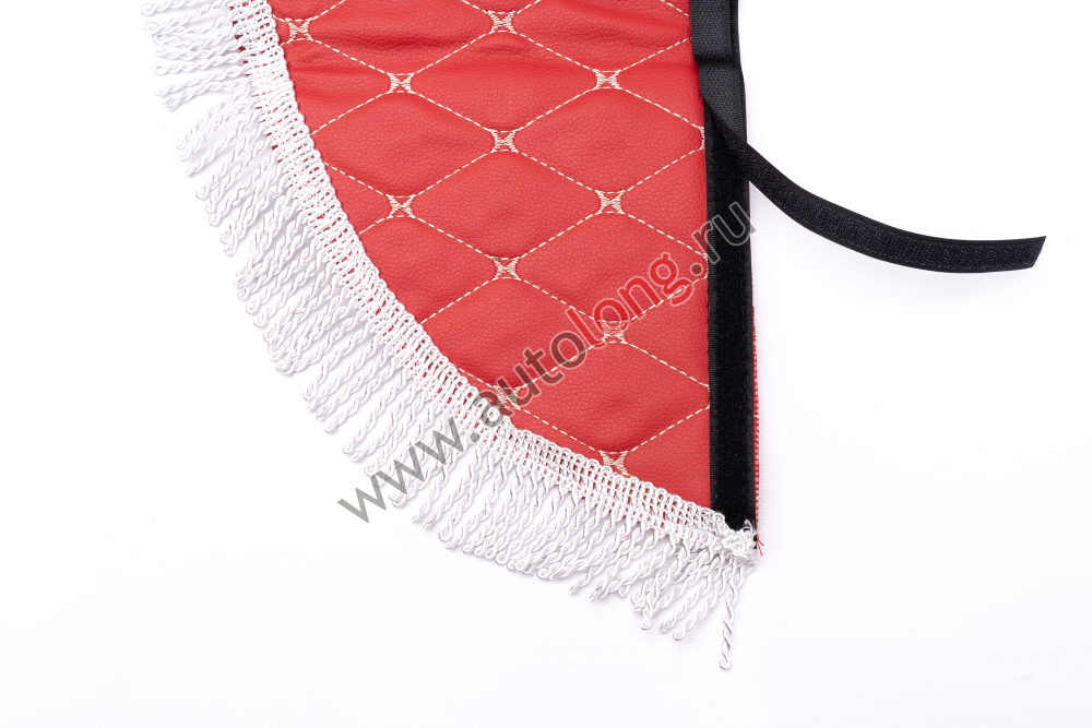 Ламбрекен лобового стекла и угол для грузовиков и коммерческих машин российской марки эко-кожа (Красный) Ламбрекен лобового стекла и угол для грузовиков и коммерческих машин российской марки эко-кожа (Красный)