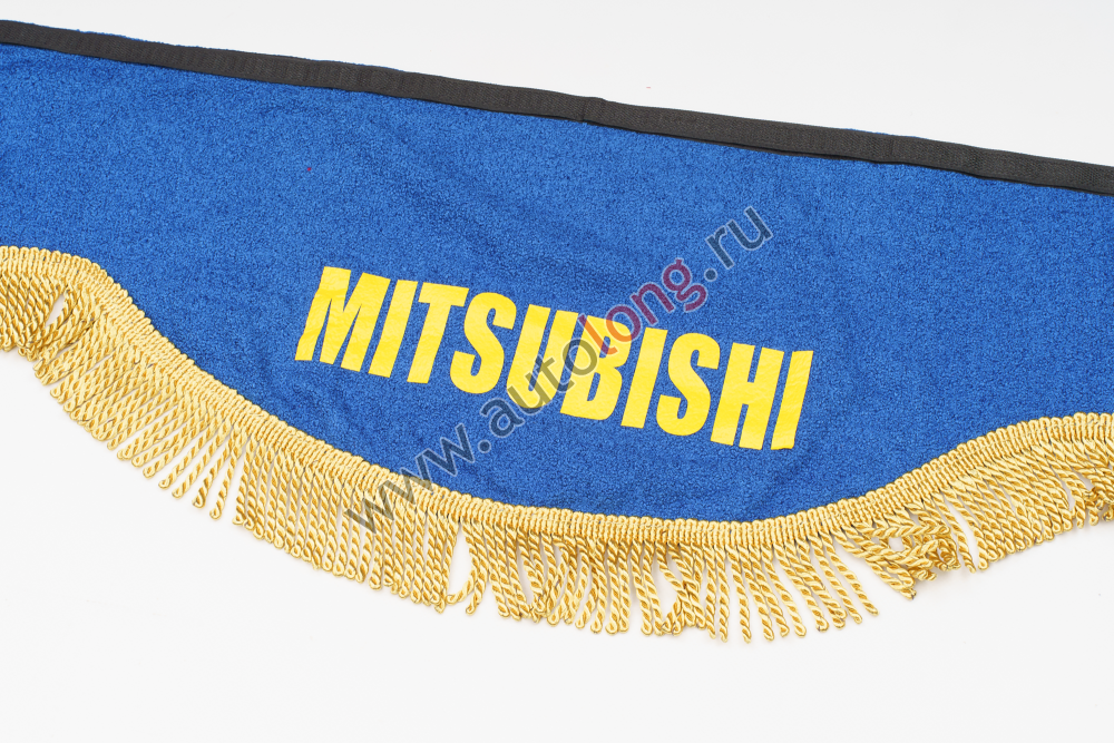 Ламбрекен лобового стекла и угол MITSUBISHI (Синий с золотым) Ламбрекен лобового стекла и угол MITSUBISHI (Синий с золотым)