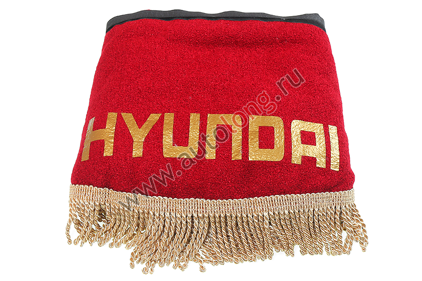 Ламбрекен лобового стекла и угол Hyundai (Красный с золотым) Ламбрекен лобового стекла и угол Hyundai (Красный с золотым)