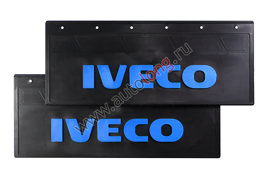 Брызговики задние 670*270 IVECO (LUX) синяя надпись Брызговики задние 670*270 IVECO (LUX) синяя надпись