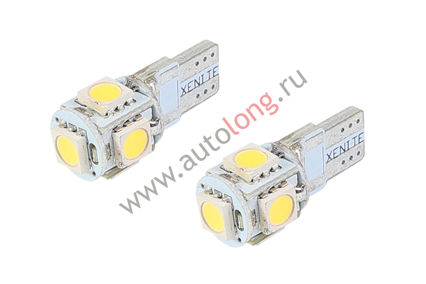 Лампа диодная для авто 12В CAN507 Xenite (T10/W5W CANBUS) (Яркость больше на 50%), 2 шт Лампа диодная для авто 12В CAN507 Xenite (T10/W5W CANBUS) (Яркость больше на 50%), 2 шт