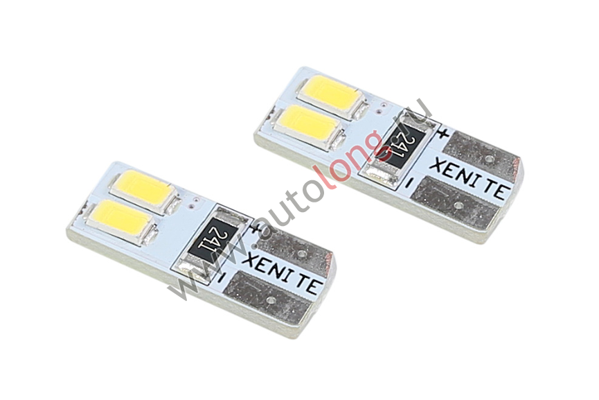 Лампа светодиодная 12В CAN410 Xenite (T10/W5W CANBUS) (Яркость 90Lm) 2 шт Лампа светодиодная 12В CAN410 Xenite (T10/W5W CANBUS) (Яркость 90Lm) 2 шт