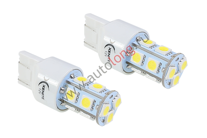 Лампа светодиодная двухконтактная 12В TP137DRL Xenite (T20/W21/5W/7443) (Яркость больше на 50%), 2 шт. Лампа светодиодная двухконтактная 12В TP137DRL Xenite (T20/W21/5W/7443) (Яркость больше на 50%), 2 шт.