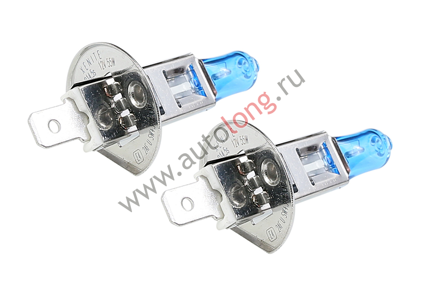 Лампа галогеновая для авто 12В Xenite H1 (P14.5s) Super white (2 шт.) Лампа галогеновая для авто 12В Xenite H1 (P14.5s) Super white (2 шт.)