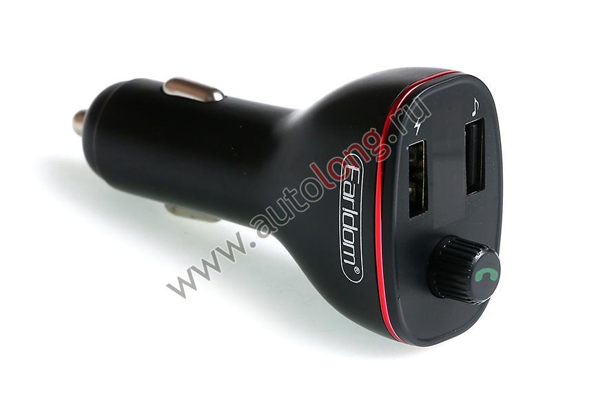 FM трансмиттер в прикуриватель автомобиля с bluetooth и 2 USB портами ...