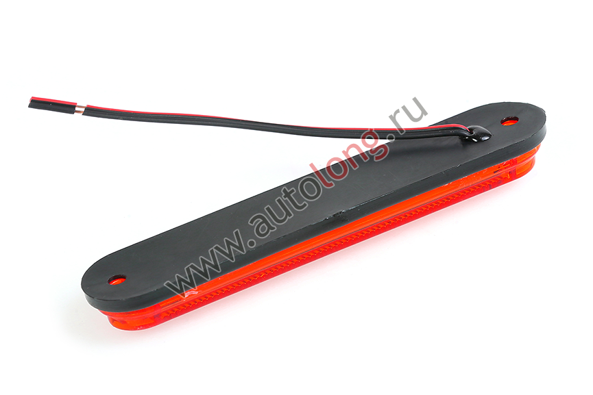 Красный светодиодный габарит SLIM 2 полосы NEON рифленый (24V) Красный светодиодный габарит SLIM 2 полосы NEON рифленый (24V)
