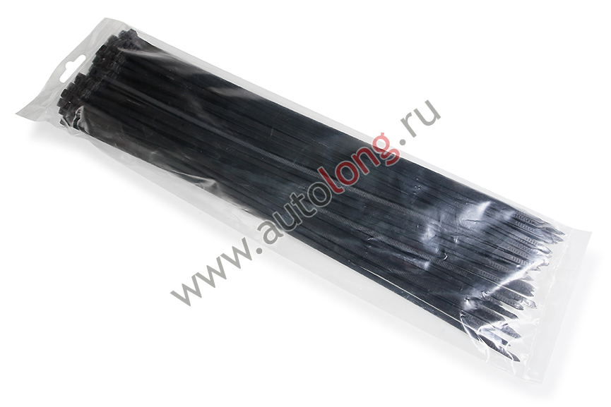 Хомут пластиковый (Стяжка кабельная) 5* 400 мм черный (100 шт.)