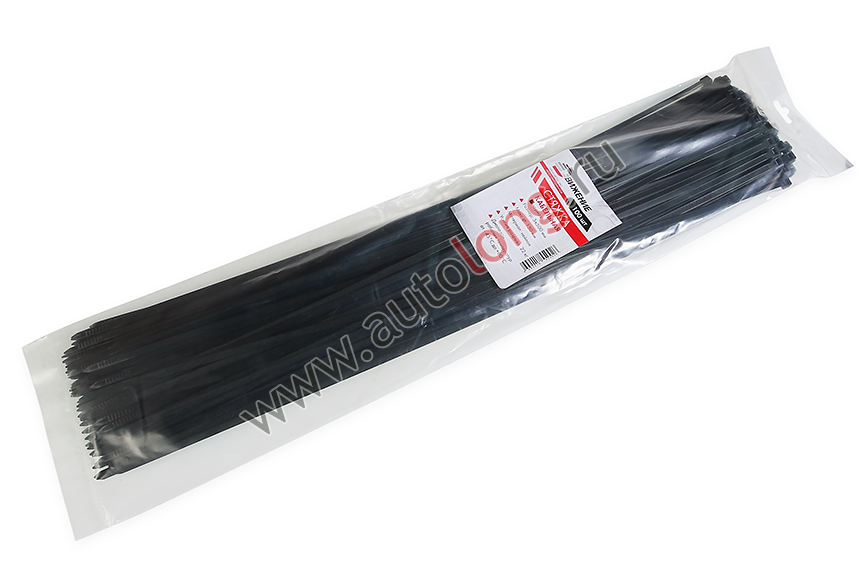 Хомут пластиковый (Стяжка кабельная) 5* 500 мм черный (100 шт.)