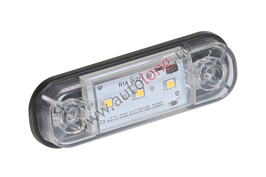 Указатель габарита белый 3LED (12/24В) Указатель габарита белый 3LED (12/24В)