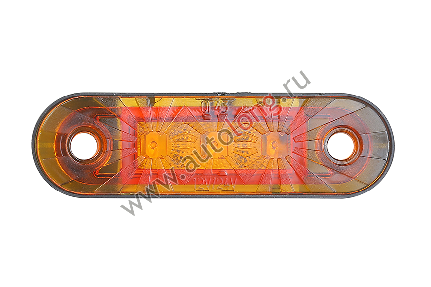 Указатель габаритов желтый LED ОГ-44 12/24В (пластиковый корпус) Указатель габаритов желтый LED ОГ-44 12/24В (пластиковый корпус)