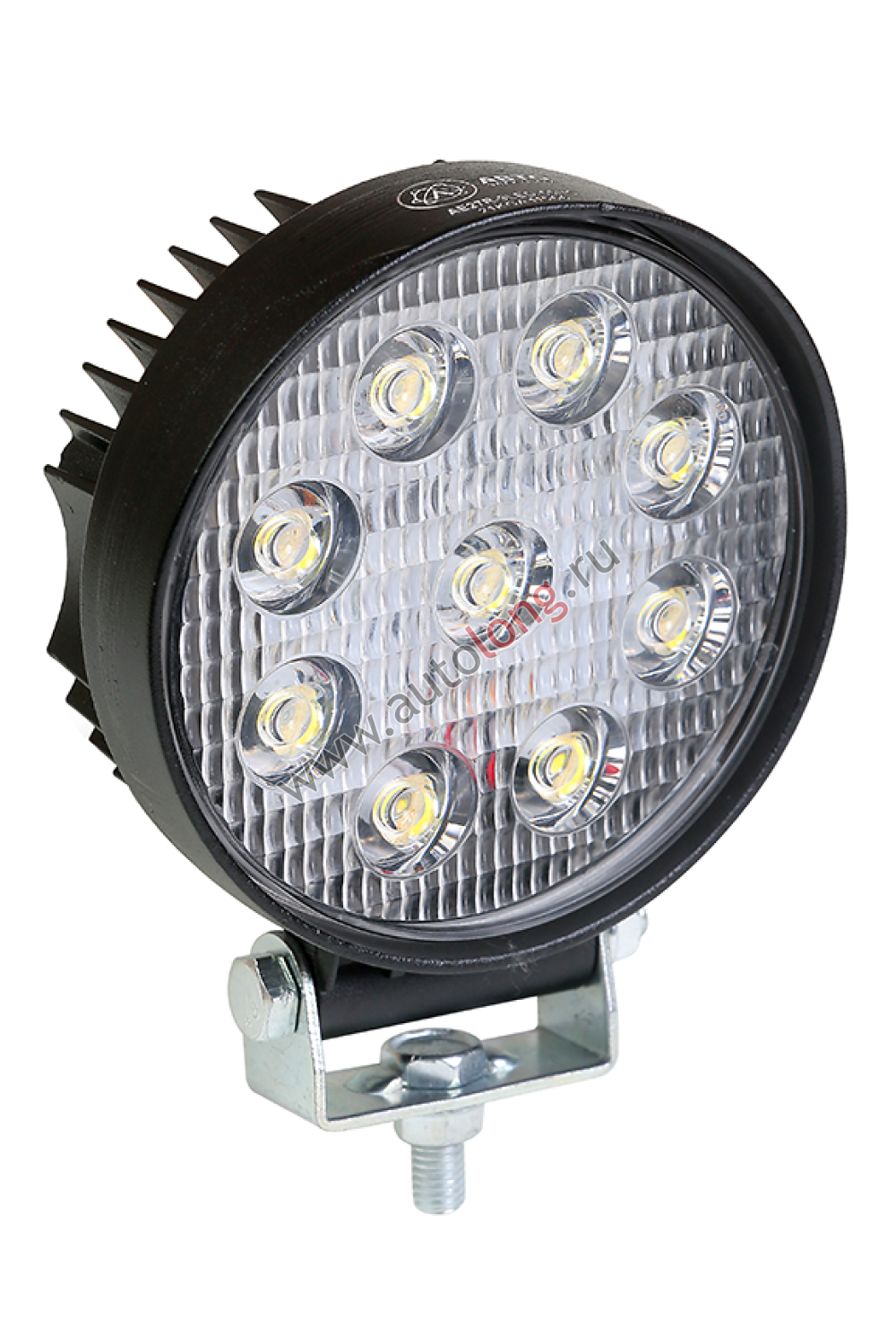 Фара светодиодная дополнительная круглая 12-24V рассеиваемый свет 9 ...