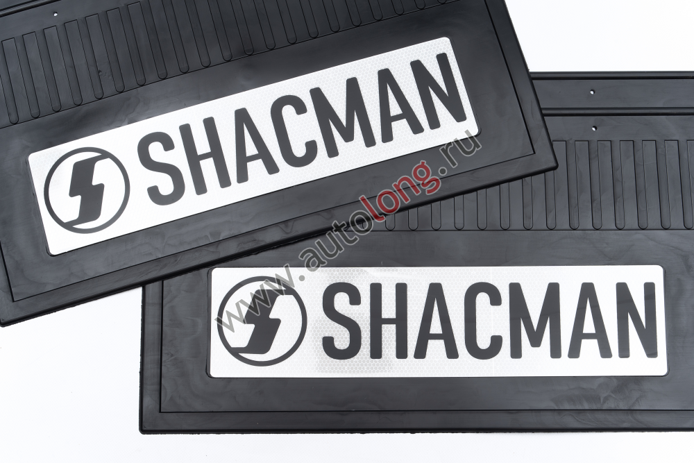 Брызговики задние светоотражающие SHACMAN черная резина (комплект) 585х365 Брызговики задние светоотражающие SHACMAN черная резина (комплект) 585х365