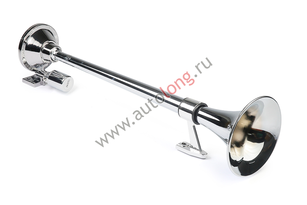 Сигнал автомобильный 24В 1-рожковый YB-201B S.Bass (хром) круглый Сигнал автомобильный 24В 1-рожковый YB-201B S.Bass (хром) круглый