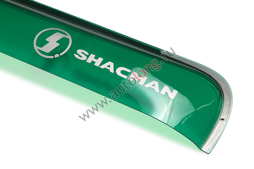 Дефлекторы боковые Shacman X/L 3000 NEW (малый угол) Зеленые накладные Дефлекторы боковые Shacman X/L 3000 NEW (малый угол) Зеленые накладные