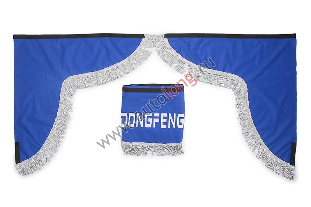 Ламбрекен лобового стекла и угол DONG FENG (польская ткань) Синий Ламбрекен лобового стекла и угол DONG FENG (польская ткань) Синий