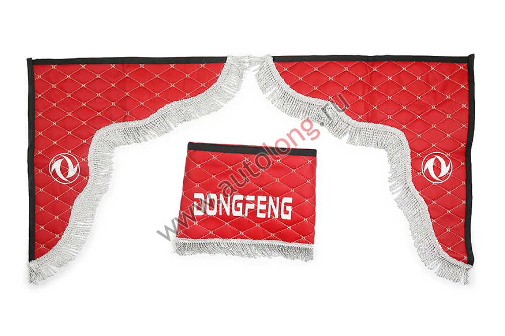 Ламбрекен лобового стекла и углы для DONG FENG эко-кожа (Красные) Ламбрекен лобового стекла и углы для DONG FENG эко-кожа (Красные)
