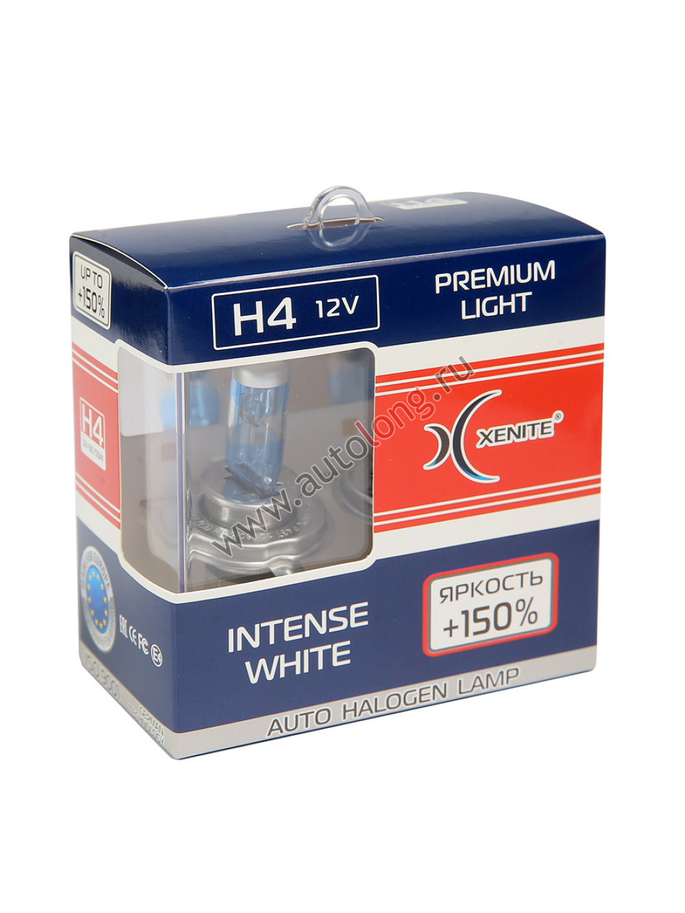 Лампы галогеновые 12В Xenite Premium INTENSE WHITE H4 60/55W (P43t) (Яркость 150%) (упаковка 2 шт) Лампы галогеновые 12В Xenite Premium INTENSE WHITE H4 60/55W (P43t) (Яркость 150%) (упаковка 2 шт)