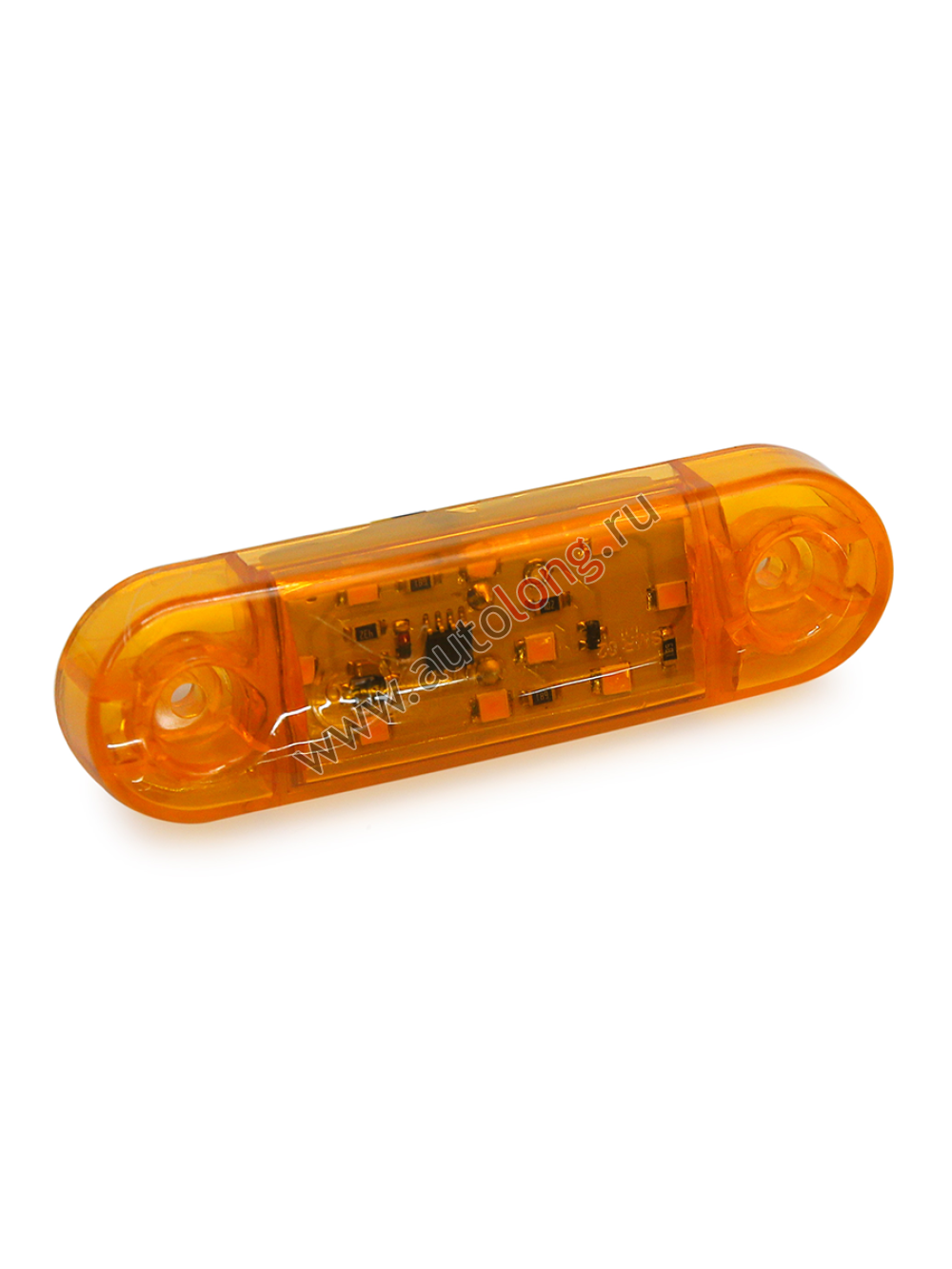 Фонарь габаритный Желтый 12-24В 9-ти диодный 4364 LED (короткий) мигающий Фонарь габаритный Желтый 12-24В 9-ти диодный 4364 LED (короткий) мигающий