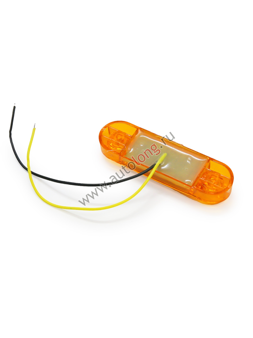 Фонарь габаритный Желтый 12-24В 9-ти диодный 4364 LED (короткий) мигающий Фонарь габаритный Желтый 12-24В 9-ти диодный 4364 LED (короткий) мигающий