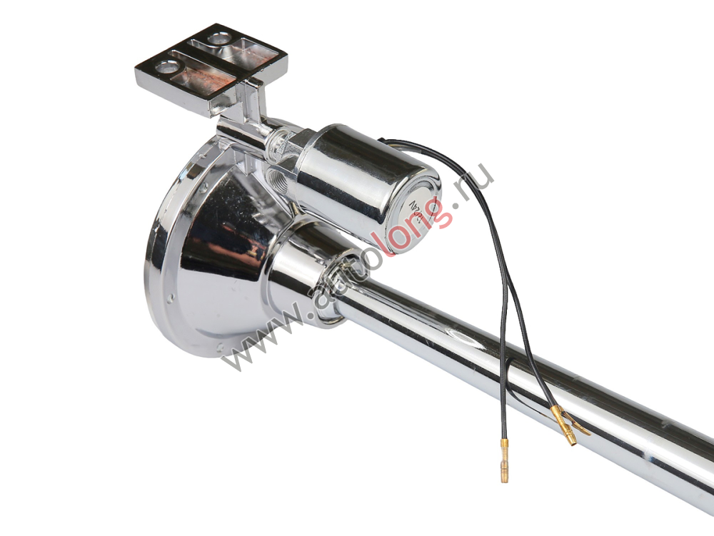 Сигнал звуковой автомобильный 12-24В воздушный 1-рожковый квадратный (640 мм) Хром Сигнал звуковой автомобильный 12-24В воздушный 1-рожковый квадратный (640 мм) Хром