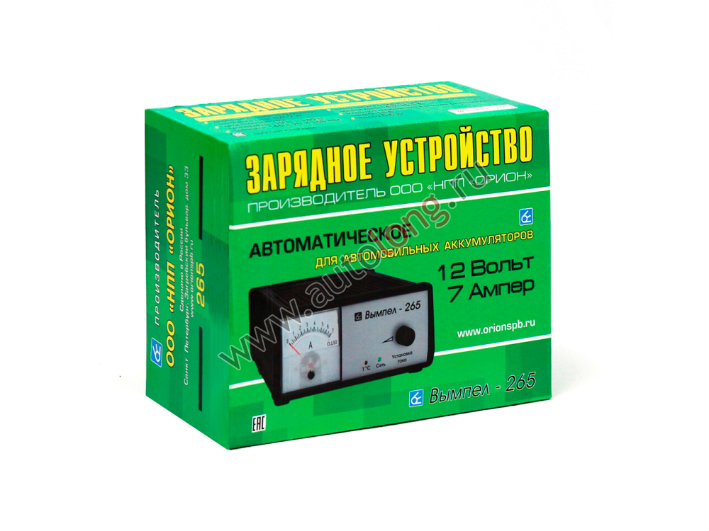Зарядное устройство для АКБ автомобиля Вымпел-265 (автомат, 0-7А, 14.8В, стрелочный амперметр) Зарядное устройство для АКБ автомобиля Вымпел-265 (автомат, 0-7А, 14.8В, стрелочный амперметр)