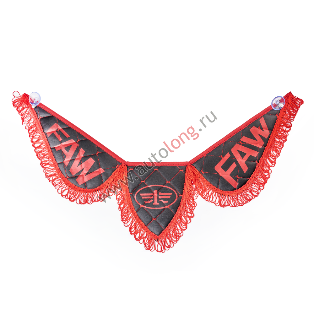 Вымпел тройной FAW из эко-кожи черного цвета (на присосках) Вымпел тройной FAW из эко-кожи черного цвета (на присосках)