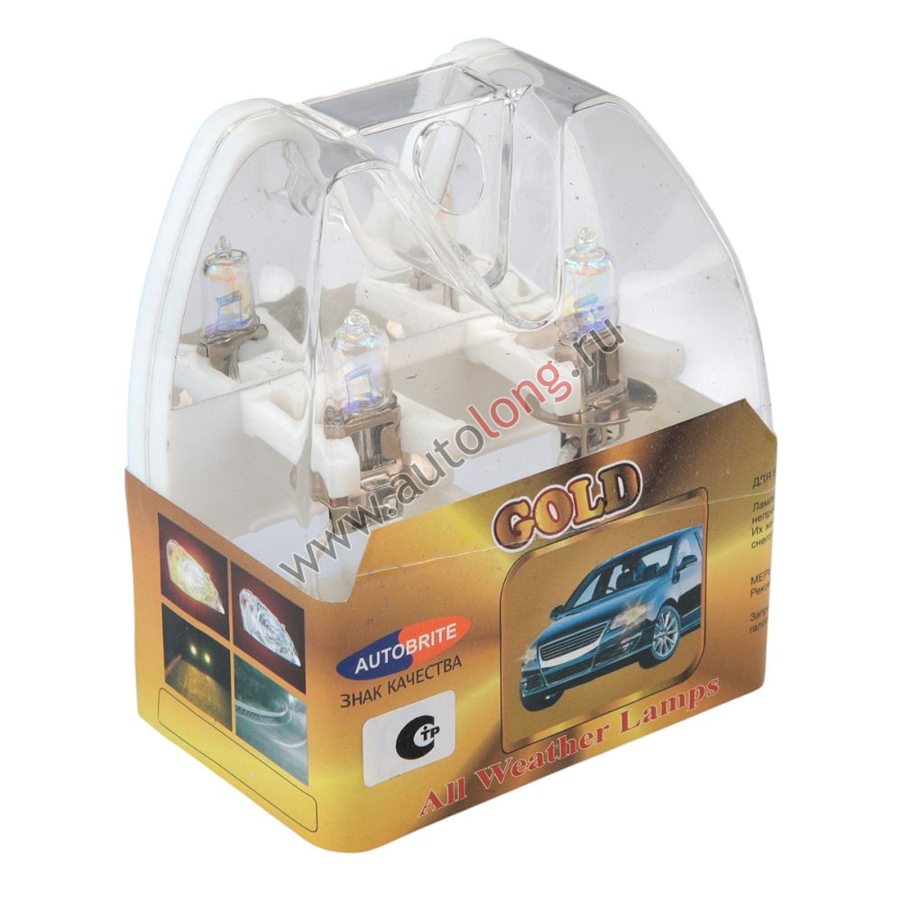Автолампа 12В H3 100W-PK22s-GOLD Автолампа 12В H3 100W-PK22s-GOLD