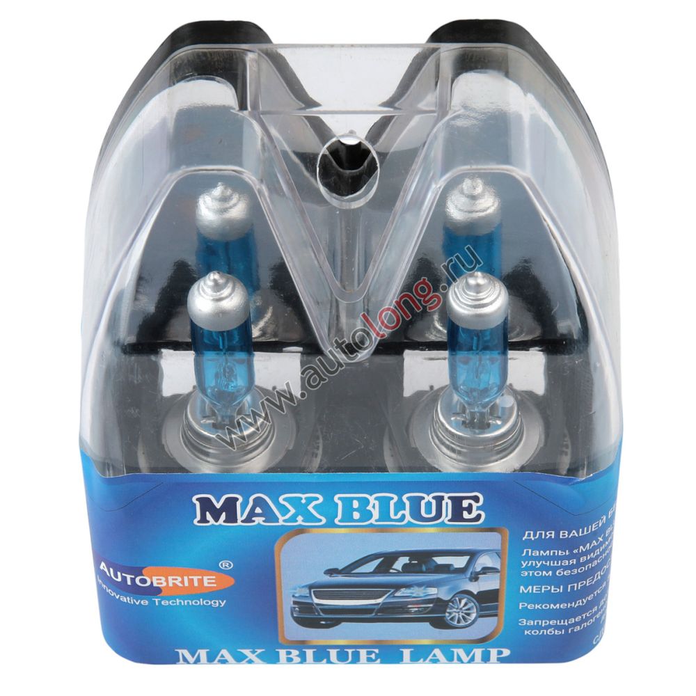 Автолампа галогенная 12В H7 100W-PX26d MAX BLUE Автолампа галогенная 12В H7 100W-PX26d MAX BLUE