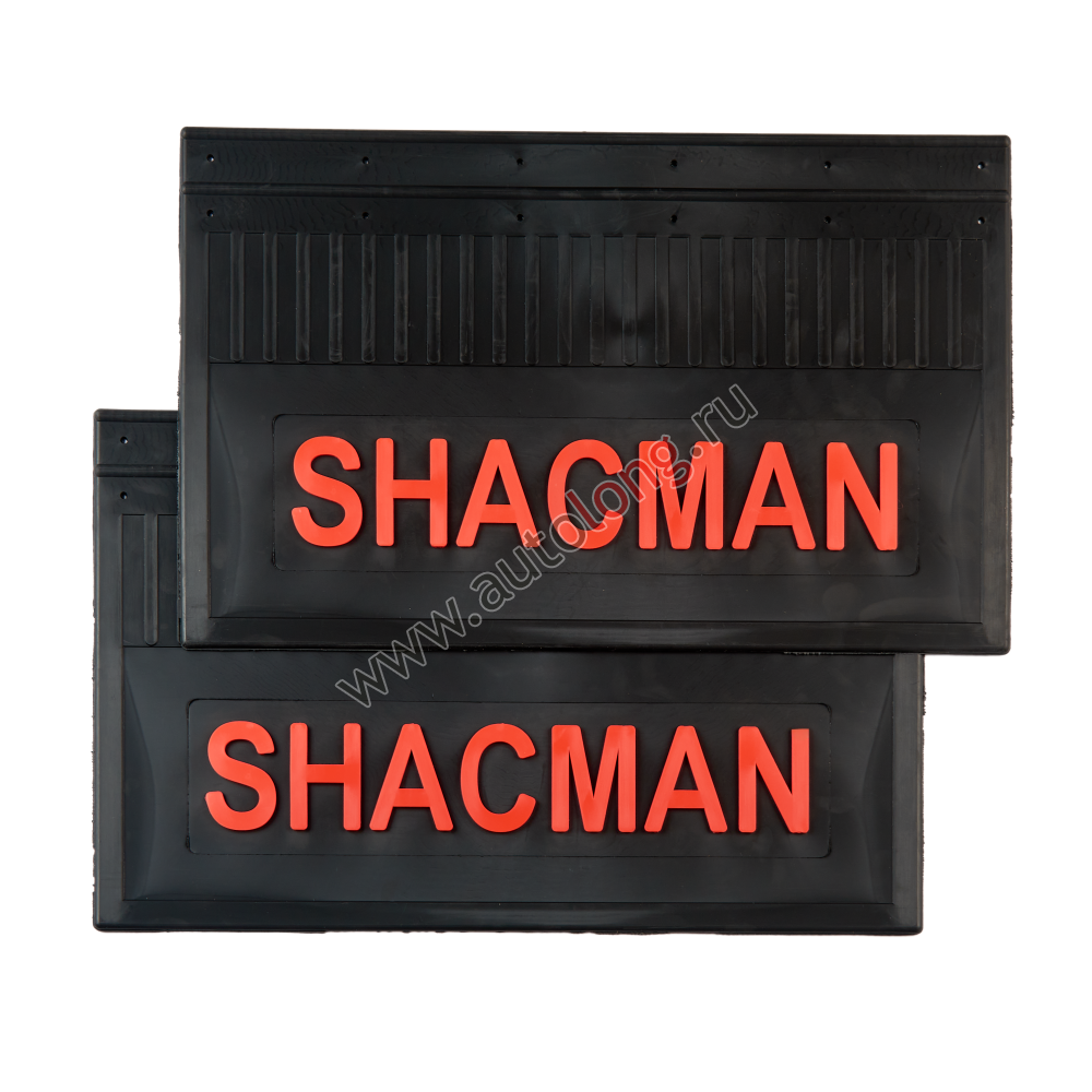 Брызговики задние грузовые SHACMAN (LUX) красная надпись 600*370 Брызговики задние грузовые SHACMAN (LUX) красная надпись 600*370